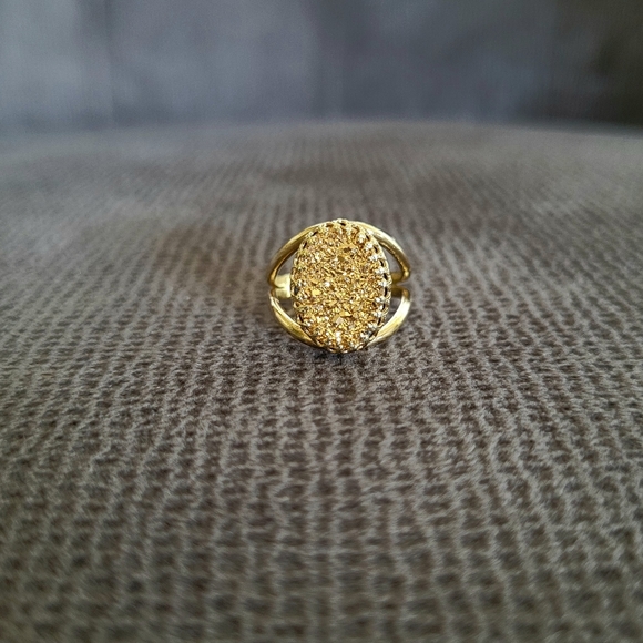Yellow/Light Orange🍊 Druzy Ring💍 - Used - Picture 2 of 16